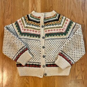 vintage Fair Isle Wool Sweater